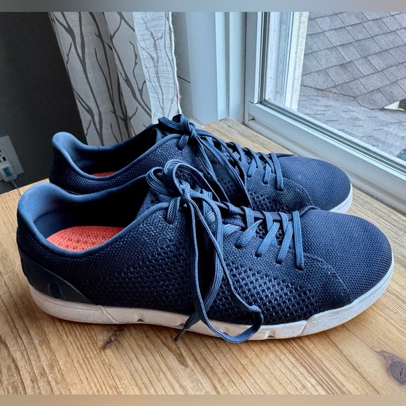 Swims Mens Breeze Tennis Washable Knit Sneaker US 8 | EU 41 Navy/White - Picture 2 of 8